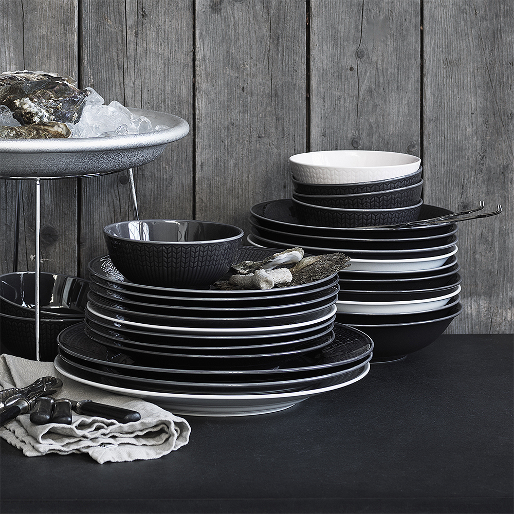 Swedish Grace Tallrik djup 19 cm Sten