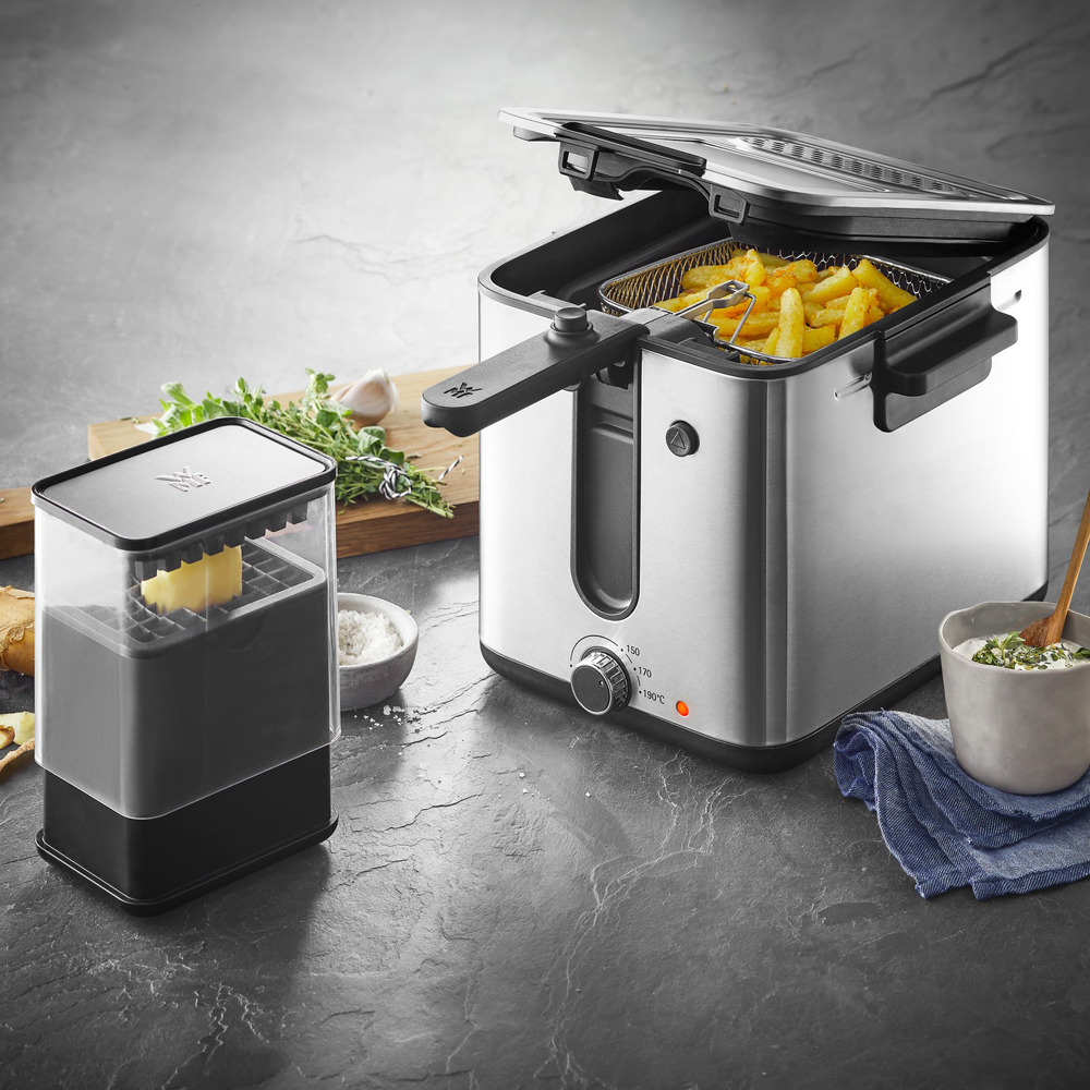 KITCHENminis Fritös med Pommes frites-skärare 1 L