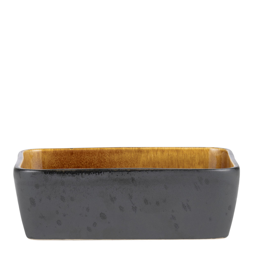 Form 19x14 cm Svart/Bärnsten