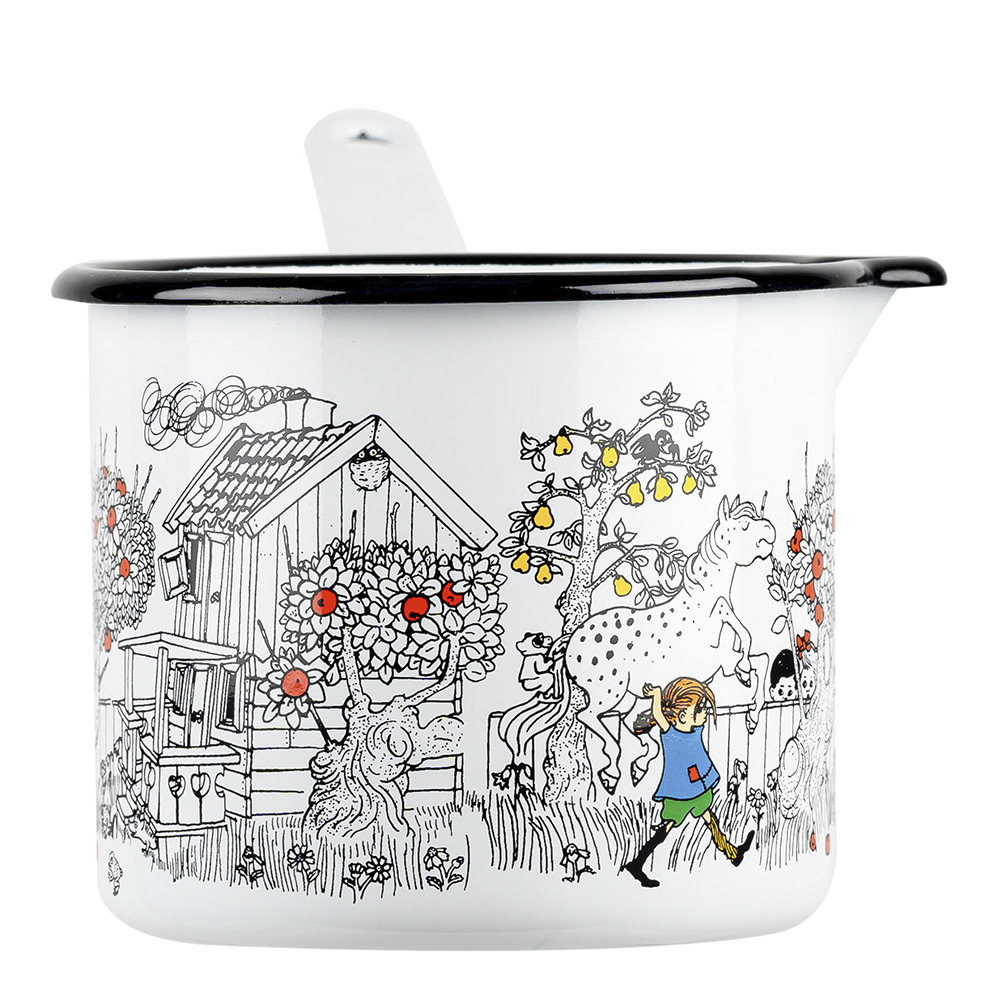 Såskastrull Pippi Långstrump 1,3 L Vit