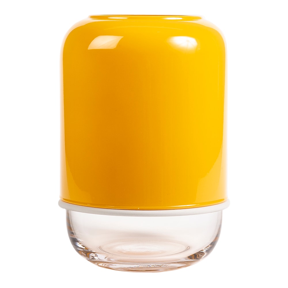 Kapsel Justerbar Vas Glas Gul/Klar