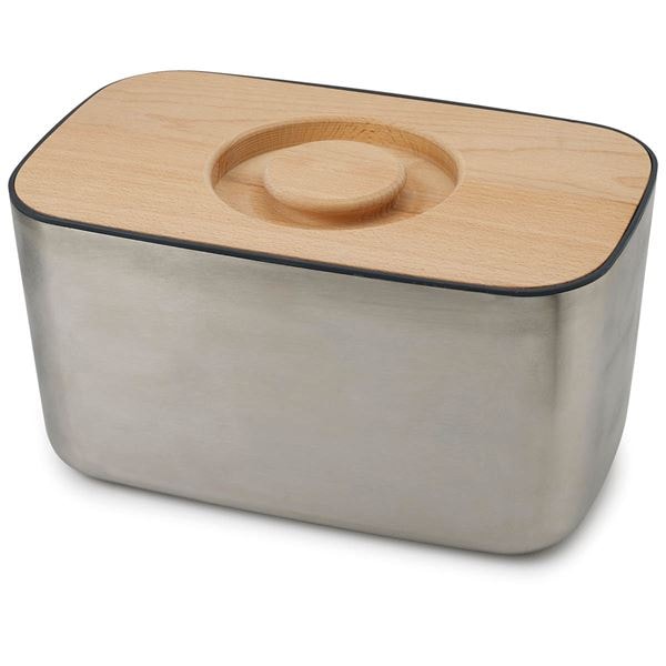 Brödbox 35x21,5 cm Borstat Stål