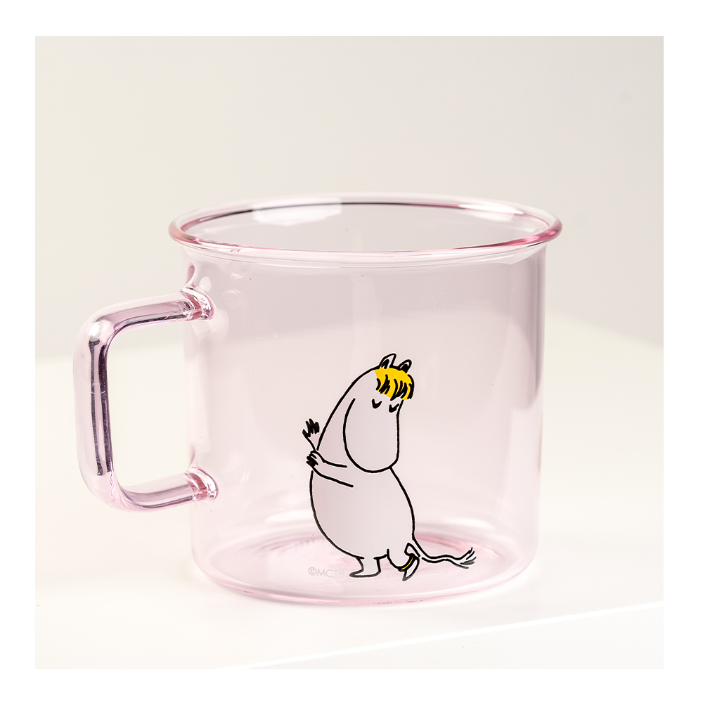 Mumin Glasmugg Snorkfröken 35 cl Rosa