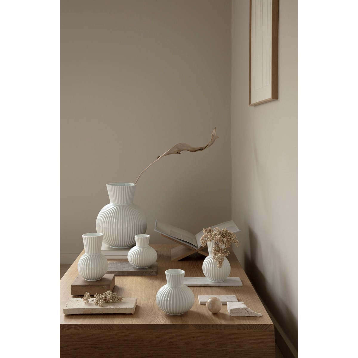 Lyngby Tura Vas 18 cm Vit