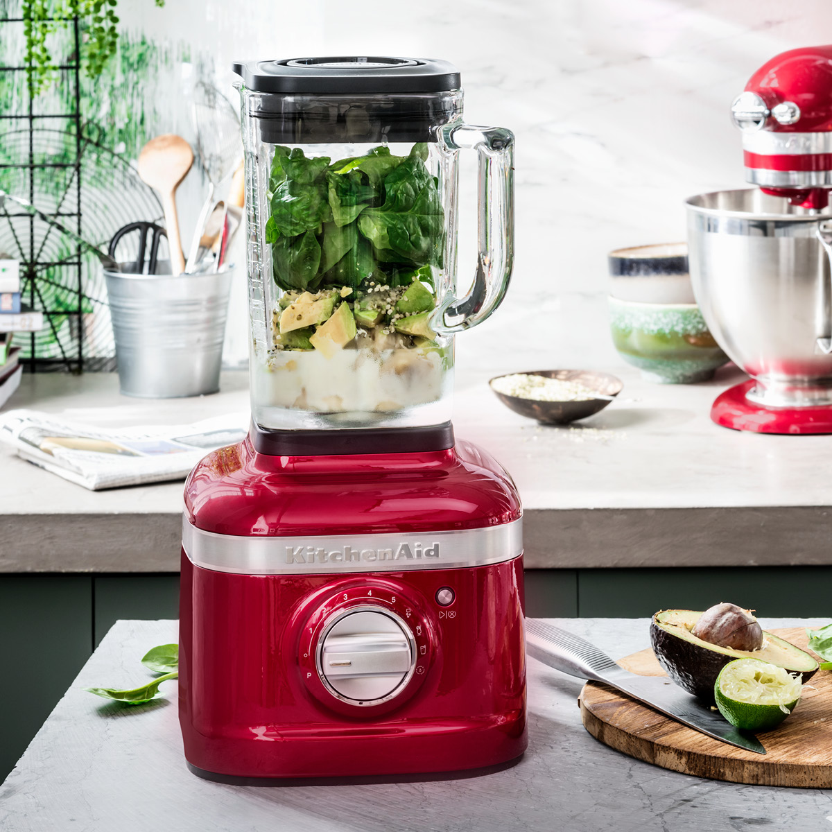 KitchenAid Artisan K400 Blender 1,4 L Röd Metallic