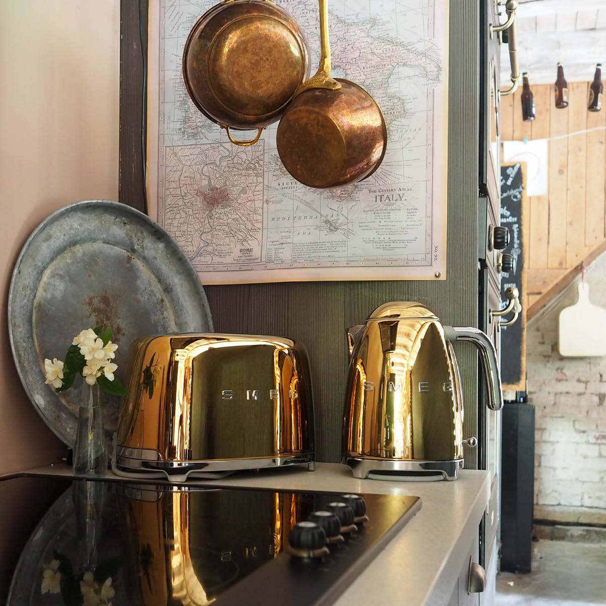 Smeg 50's Style Brödrost 2 skivor Guld