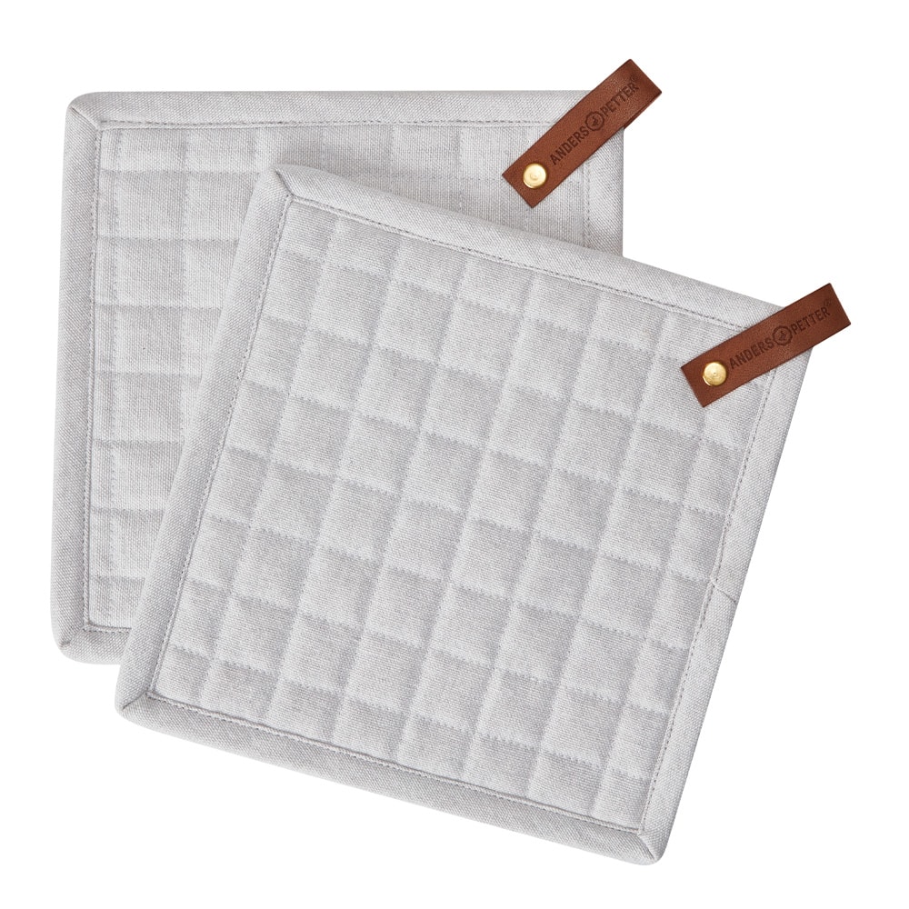 Anders Petter Grytlapp i bomull 20x20 cm 2-pack Sand