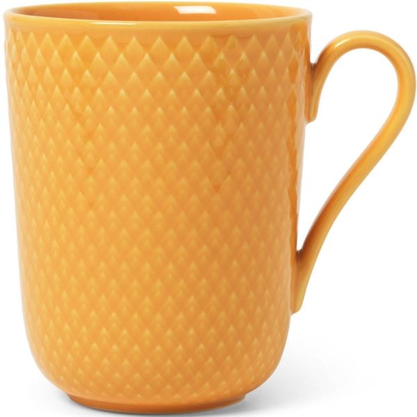 Rhombe Color Mugg m Handtag 33 cl Gul