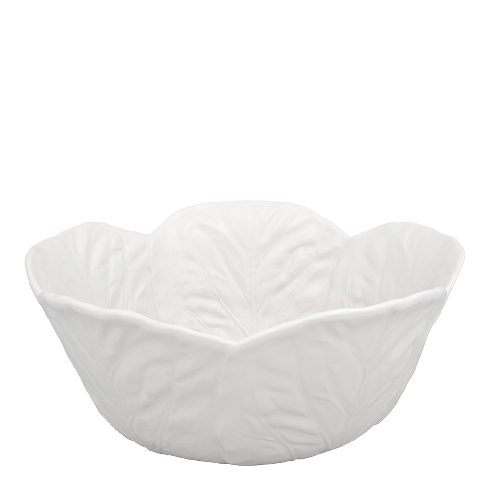 Cabbage Skål Kålblad 29,5 cm Vit