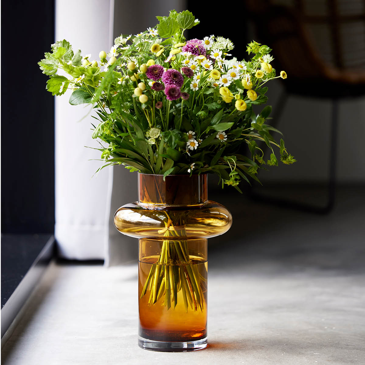 Tube Vas 25 cm Amber