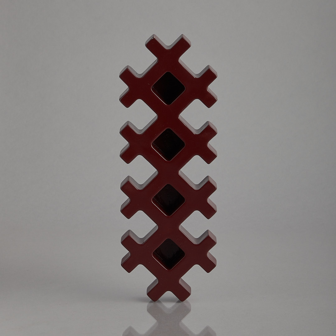 Matilda Karlsson ljushållare vinröd