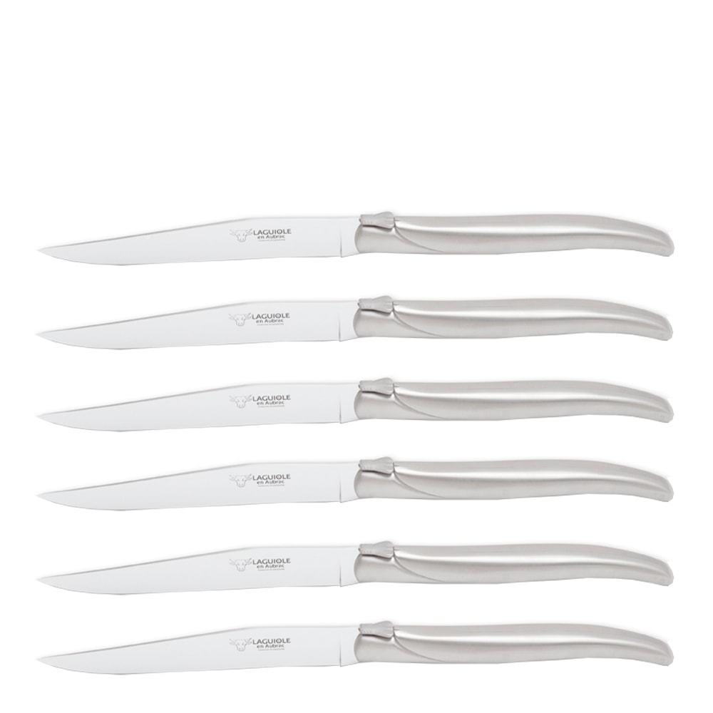 Stekkniv Rostfri 6-pack Matt