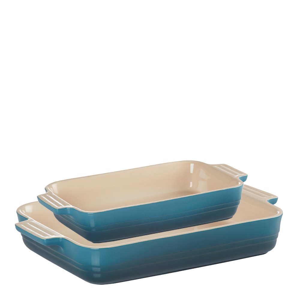 Ugnsformset Stengods 25+32 cm Deep teal