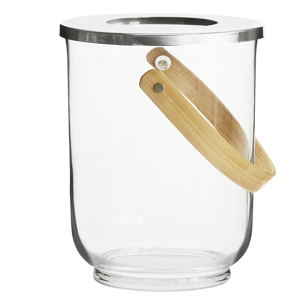 Nature Lykta Glas/Metall 23x18,5 cm