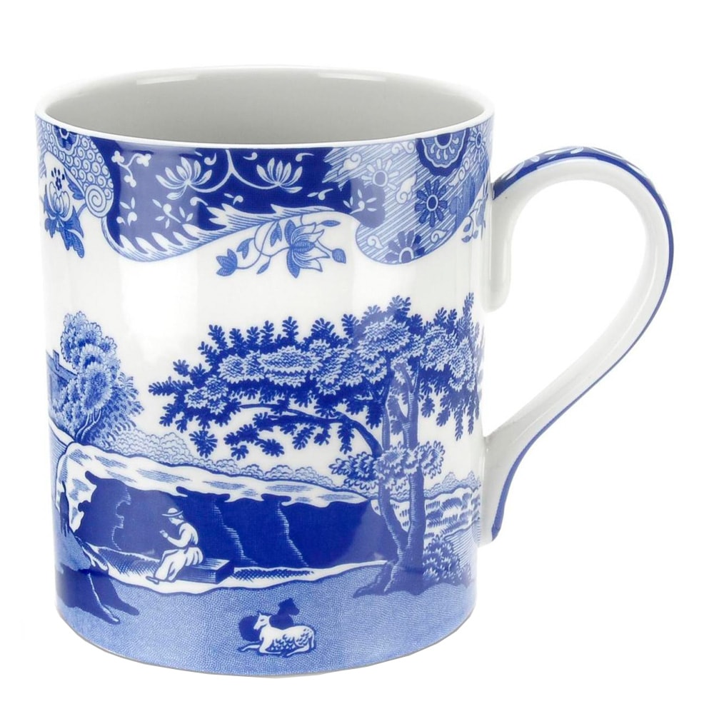 Blue Italian Mugg 50 cl Blå/Vit