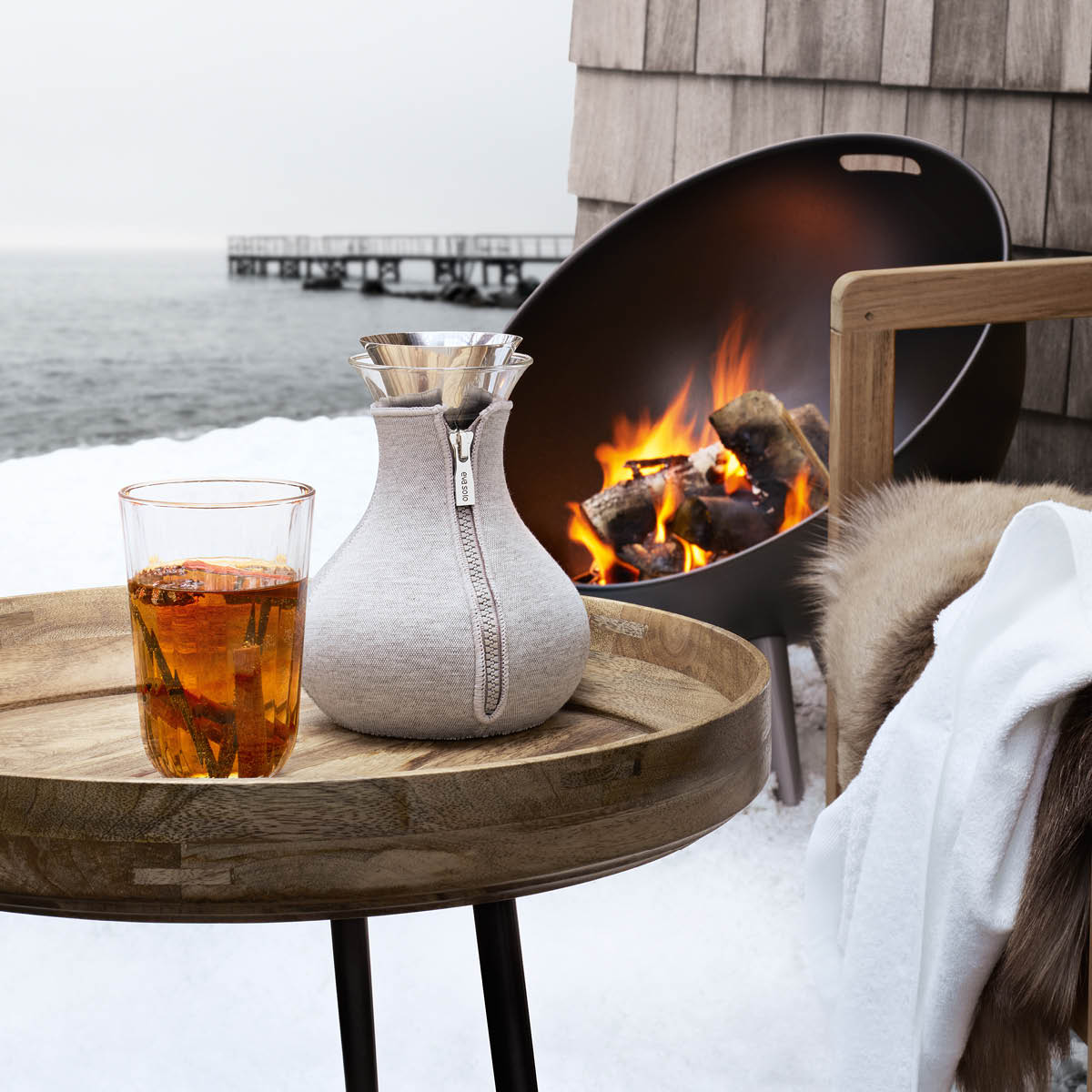 Tebryggare 1L Ljus Grå Woven