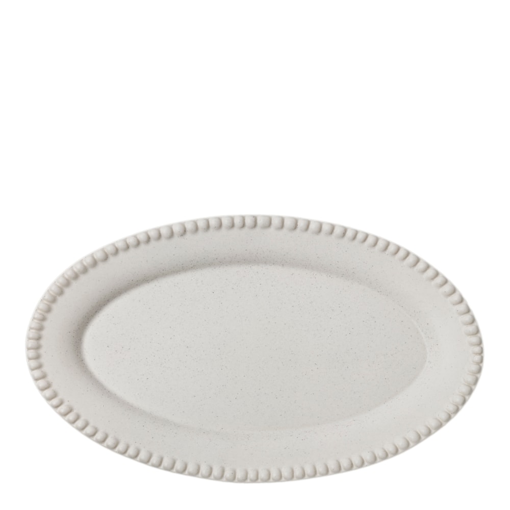 Daria Fat Oval 35 cm Cotton White
