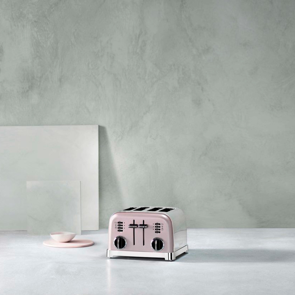 Style Brödrost 4 skivor Puderrosa