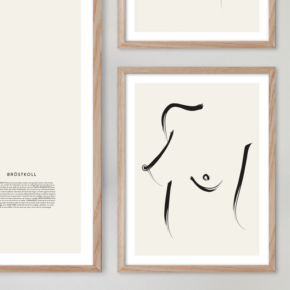 Poster 50x70 cm Breast No 2