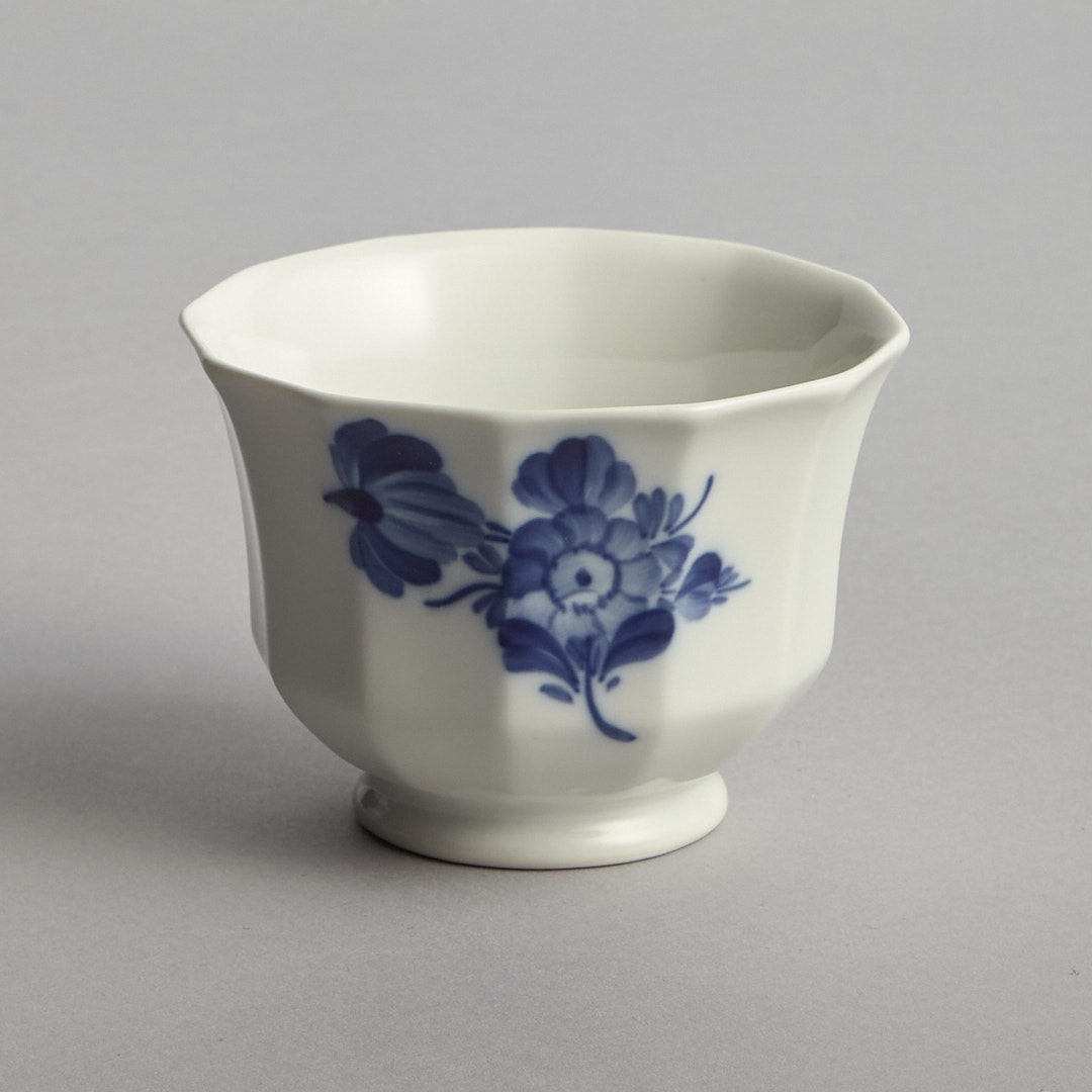 "Blå Blomster" Liten Kruka