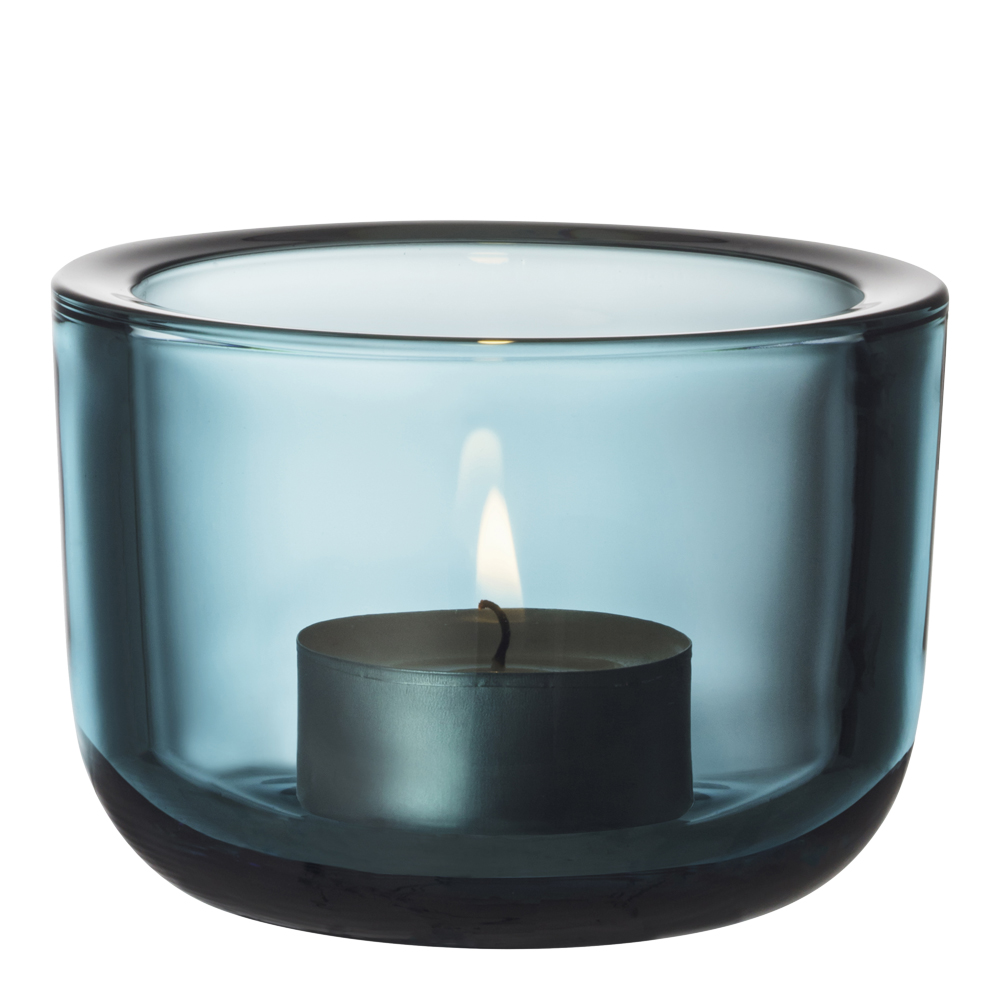 Valkea Ljuslykta 6 cm Havsblå