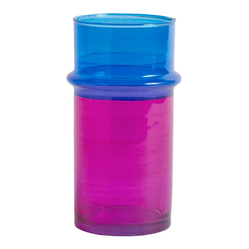 Moroccan Vas 20 cm Rosa/Blå