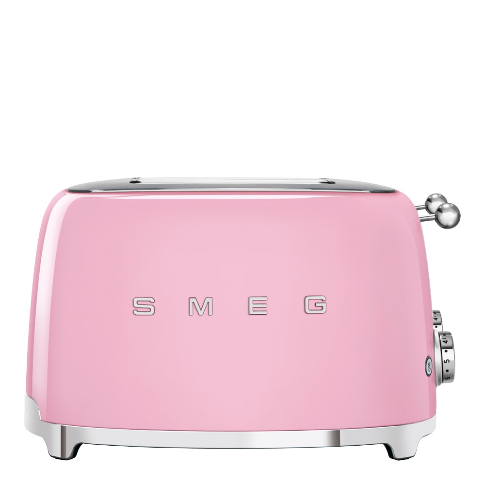 Smeg 50's style Brödrost 4 skivor kvadrat Rosa