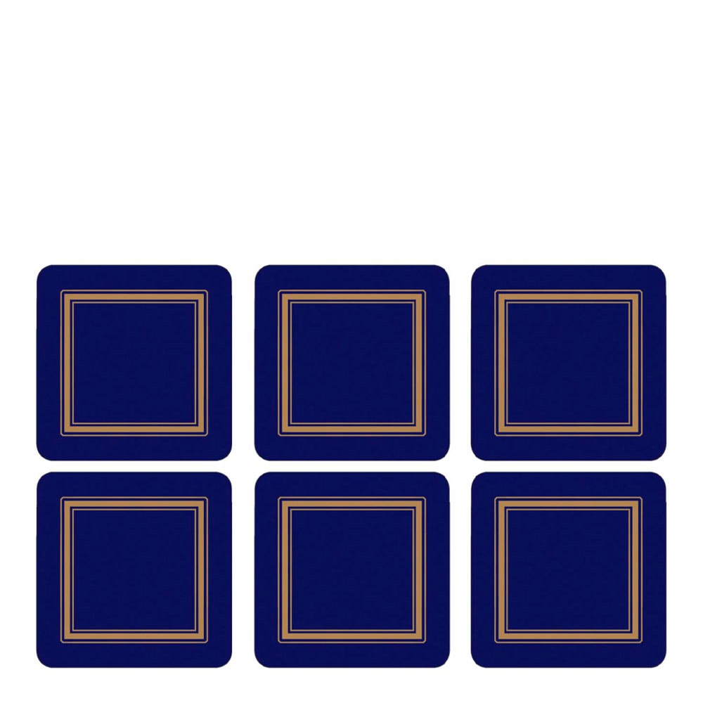 Classic Glasunderlägg 6-pack Midnatt