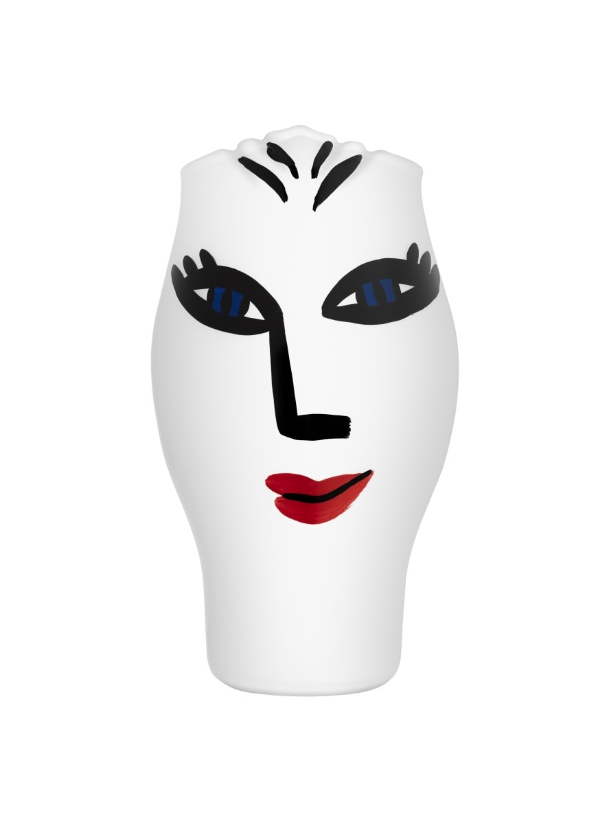 Open Minds Vas 25 cm Vit/Svart