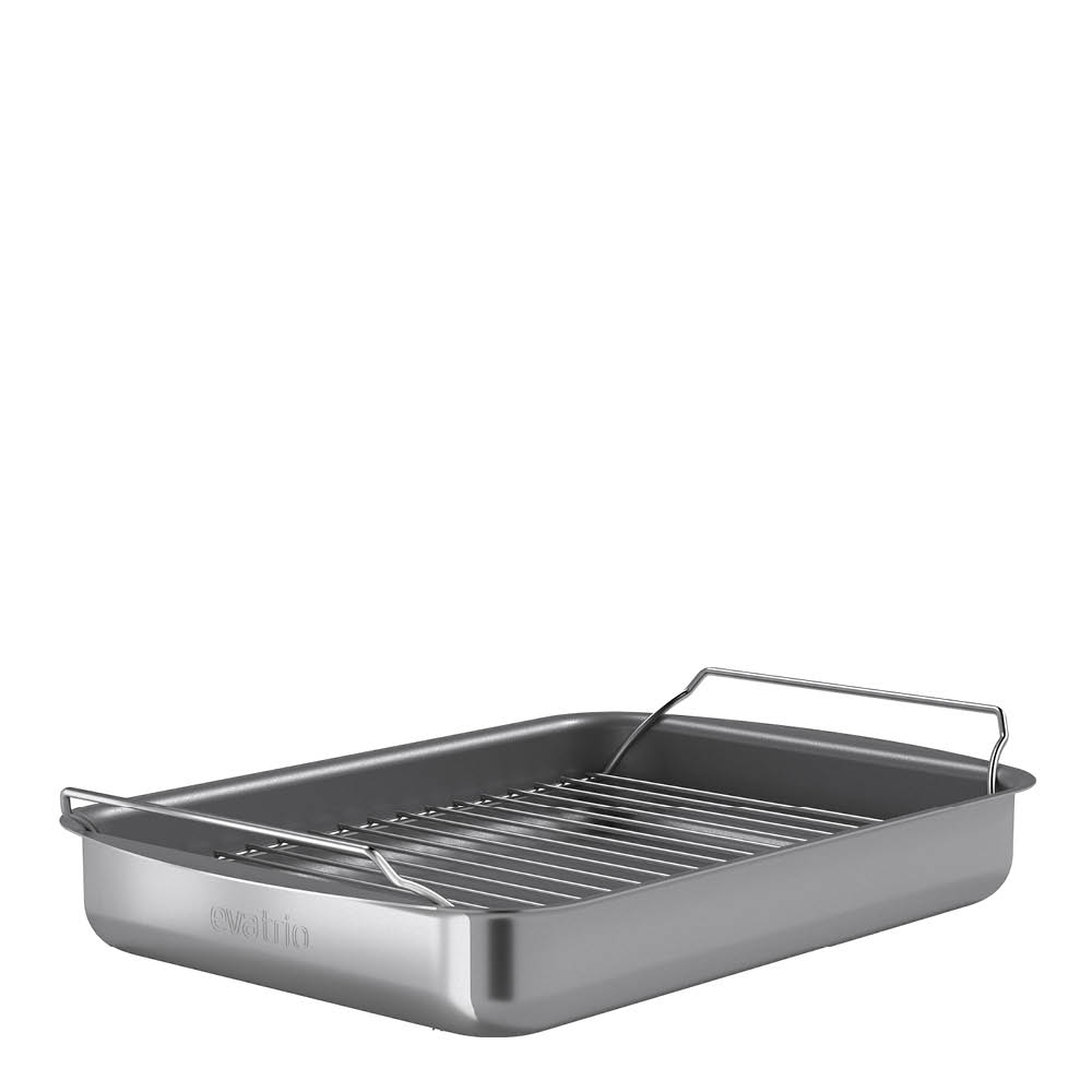 Professional Långpanna med galler 35x25 cm Grå