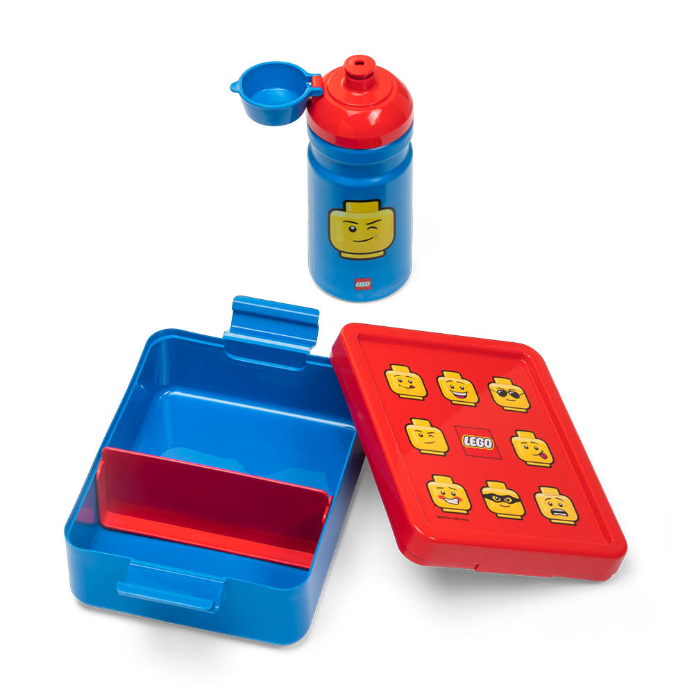 Lunchbox set Ikonisk Blå/Röd