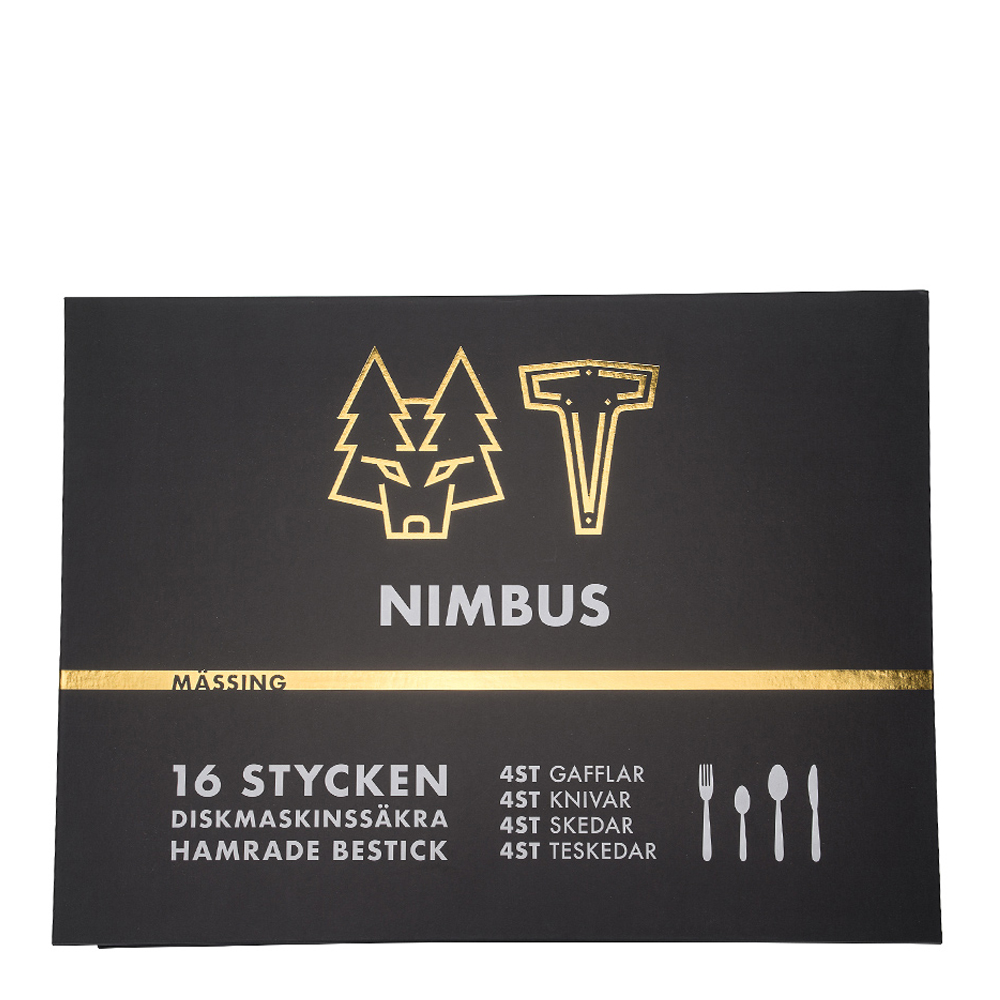 Bestickset 16-delar Nimbus Mässing