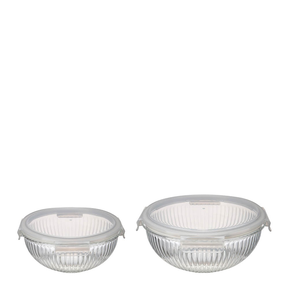 bAYk Skålset med lock 2-pack 3,5 L, 2 L Klar