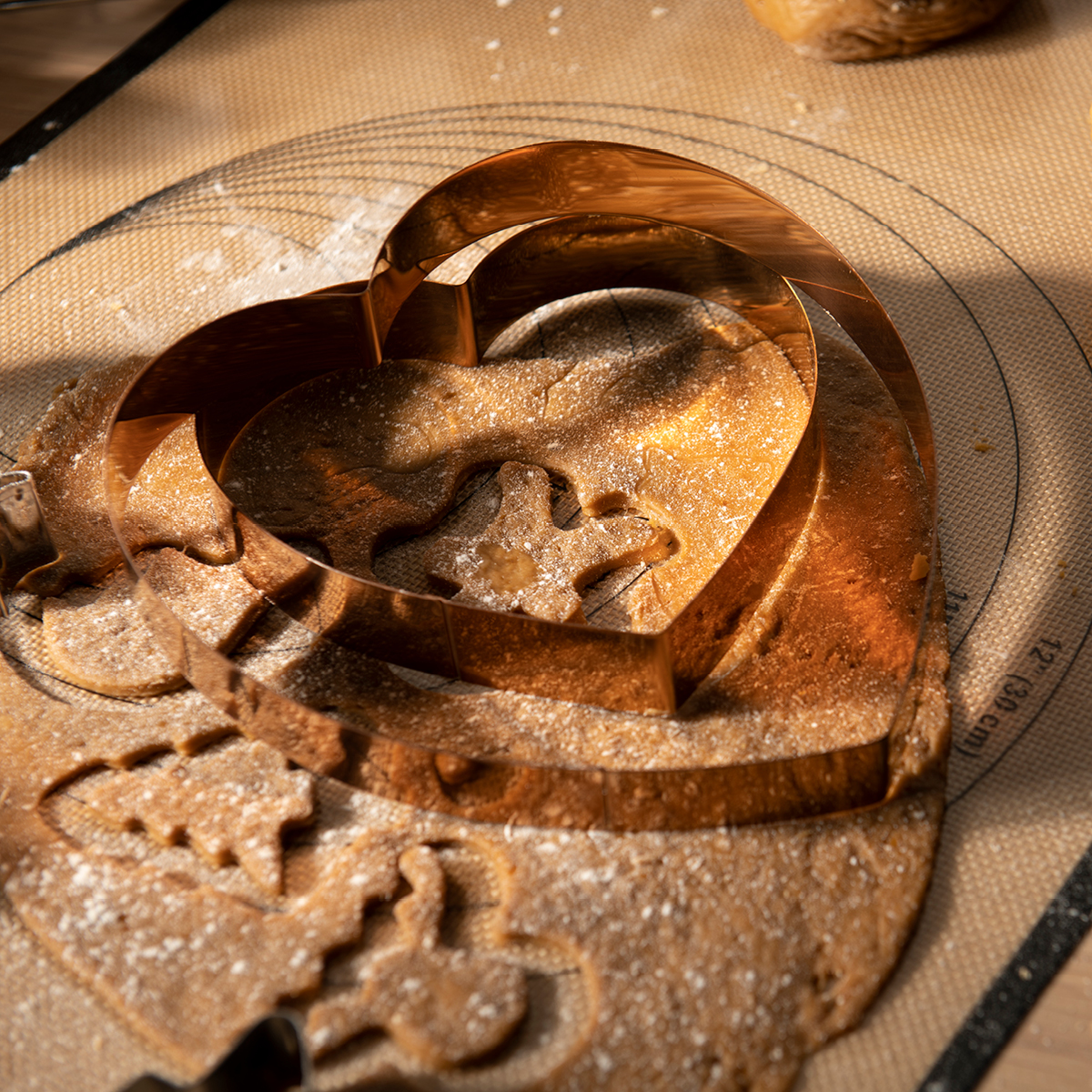 bAYk Pepparkaksform Hjärta 15 cm Koppar