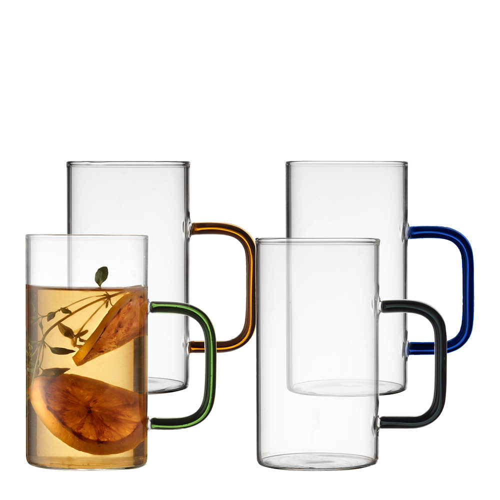 Torino Glasmugg 35 cl 4-pack Flerfärgad