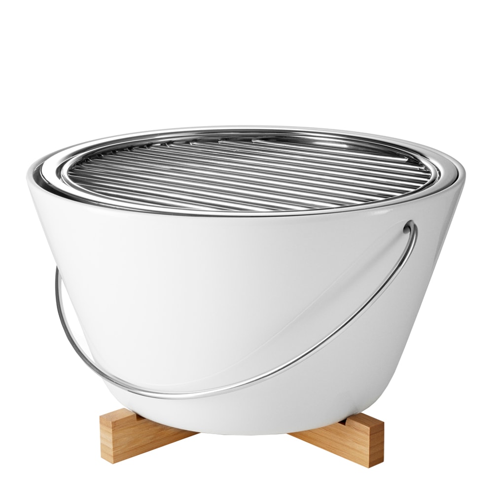 Outdoor Bordsgrill 30 cm Vit