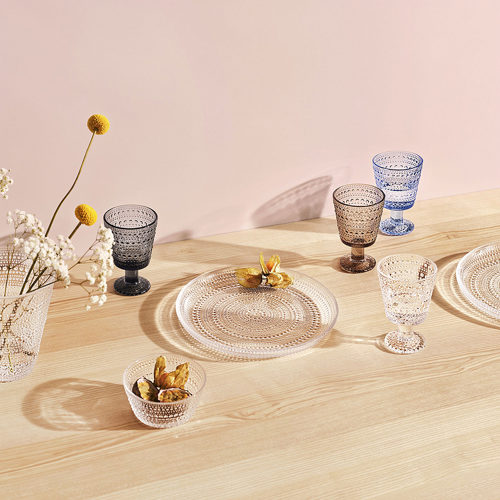 Kastehelmi Glas på fot 2-pack Aqua