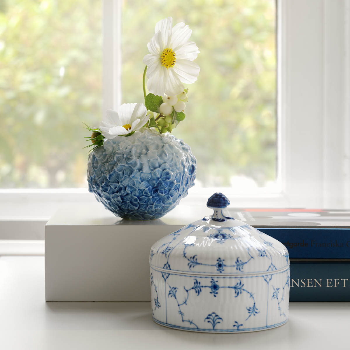 Art Of Giving Flowers Vas Hortensia Ljusblå