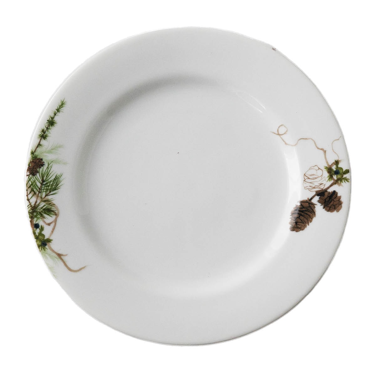 Nostalgi Tallrik 22 cm Vit/Grön
