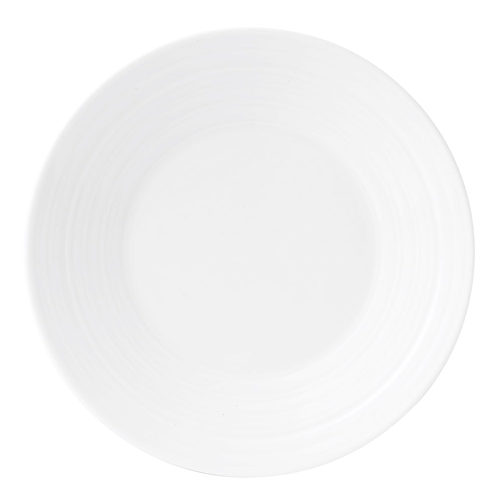 Jasper Conran Strata White Tallrik flat 18 cm