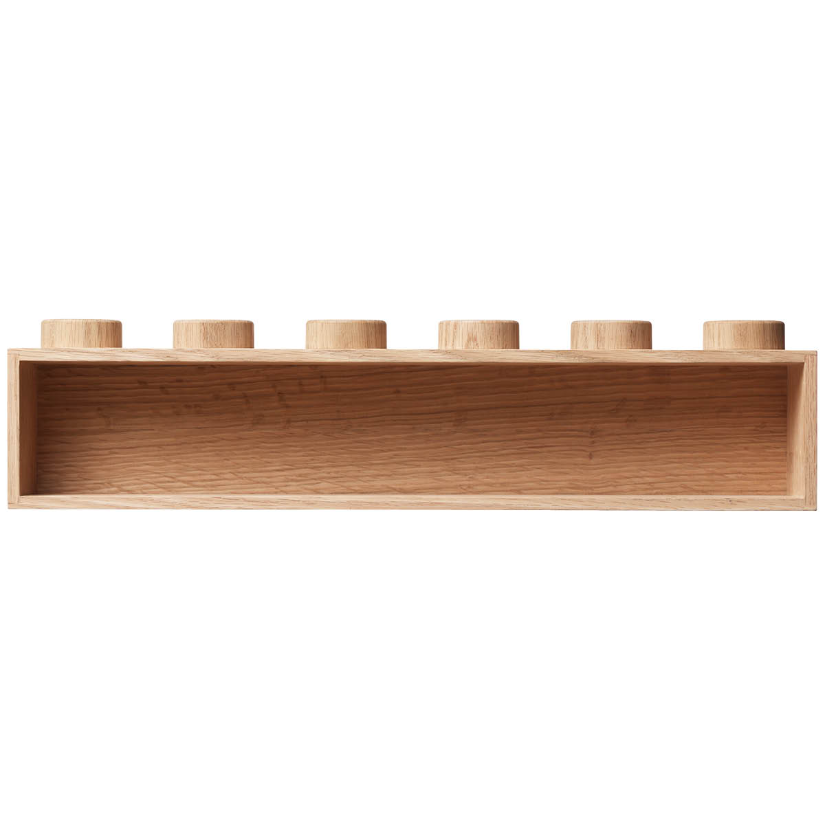 Wooden collection Vägghylla 1x6 Ljus Ek
