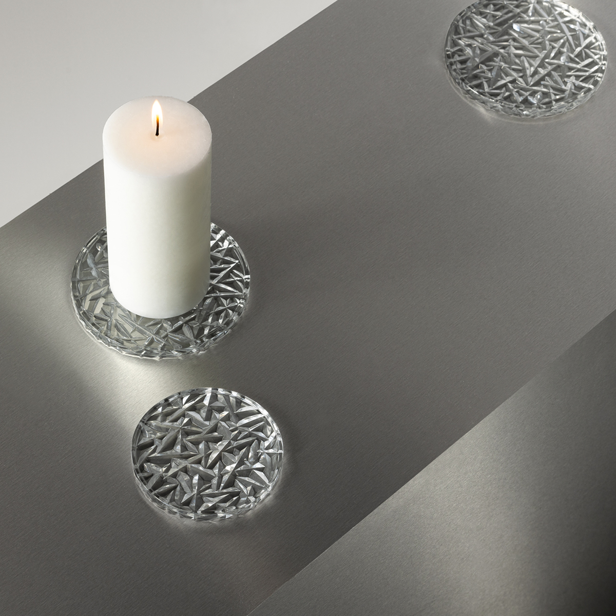 Carat Glasunderlägg 10,0 cm 2-pack Klar