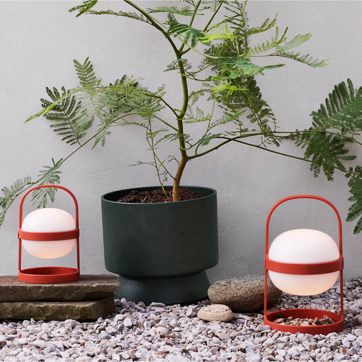 Soft Spot Solar Circular 25 cm Terracotta