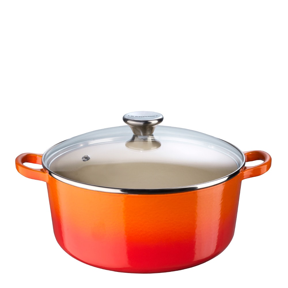 Classic Gjutjärnsgryta Rund Glaslock 4,2 L Volcanic