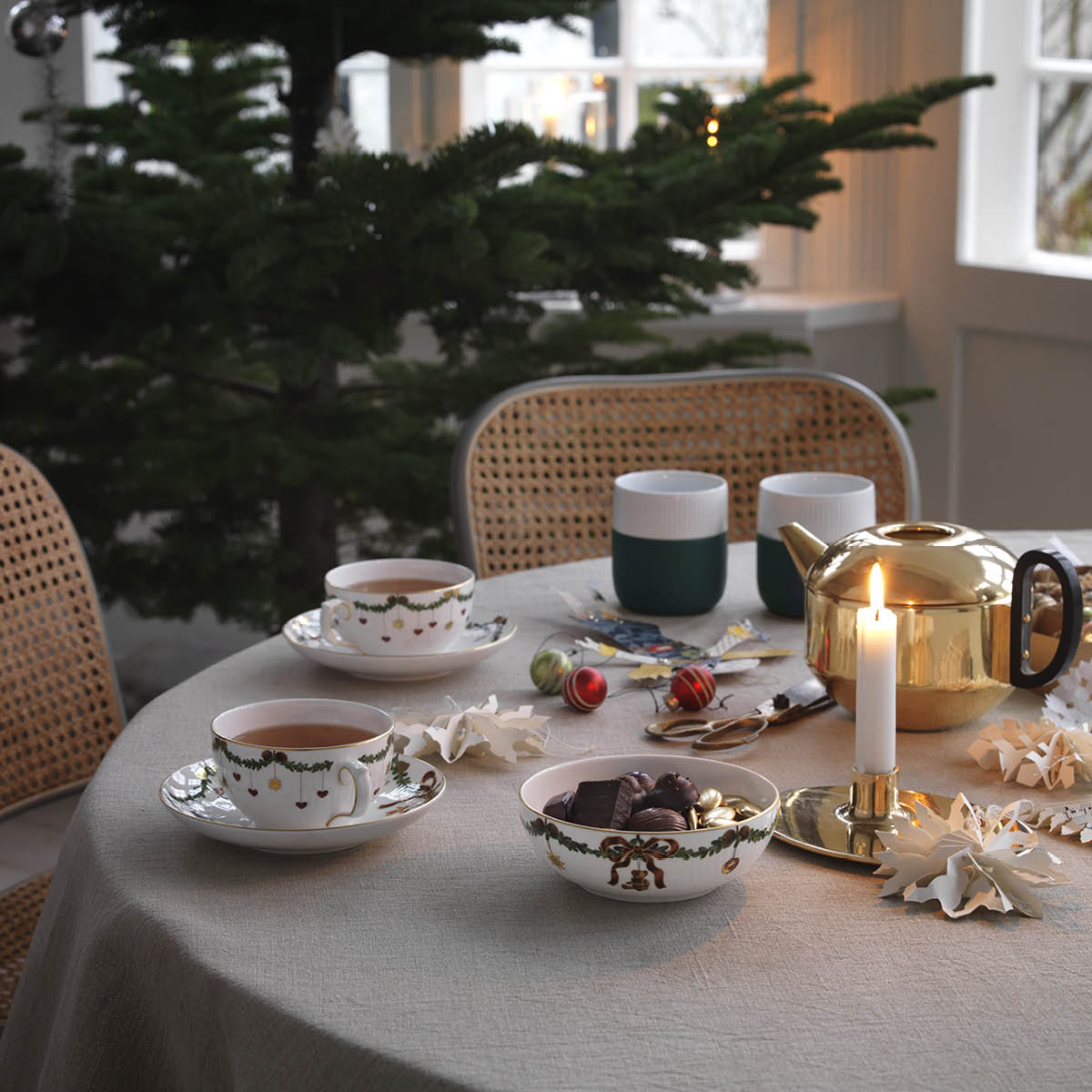 Star Fluted Christmas Skål 50 cl