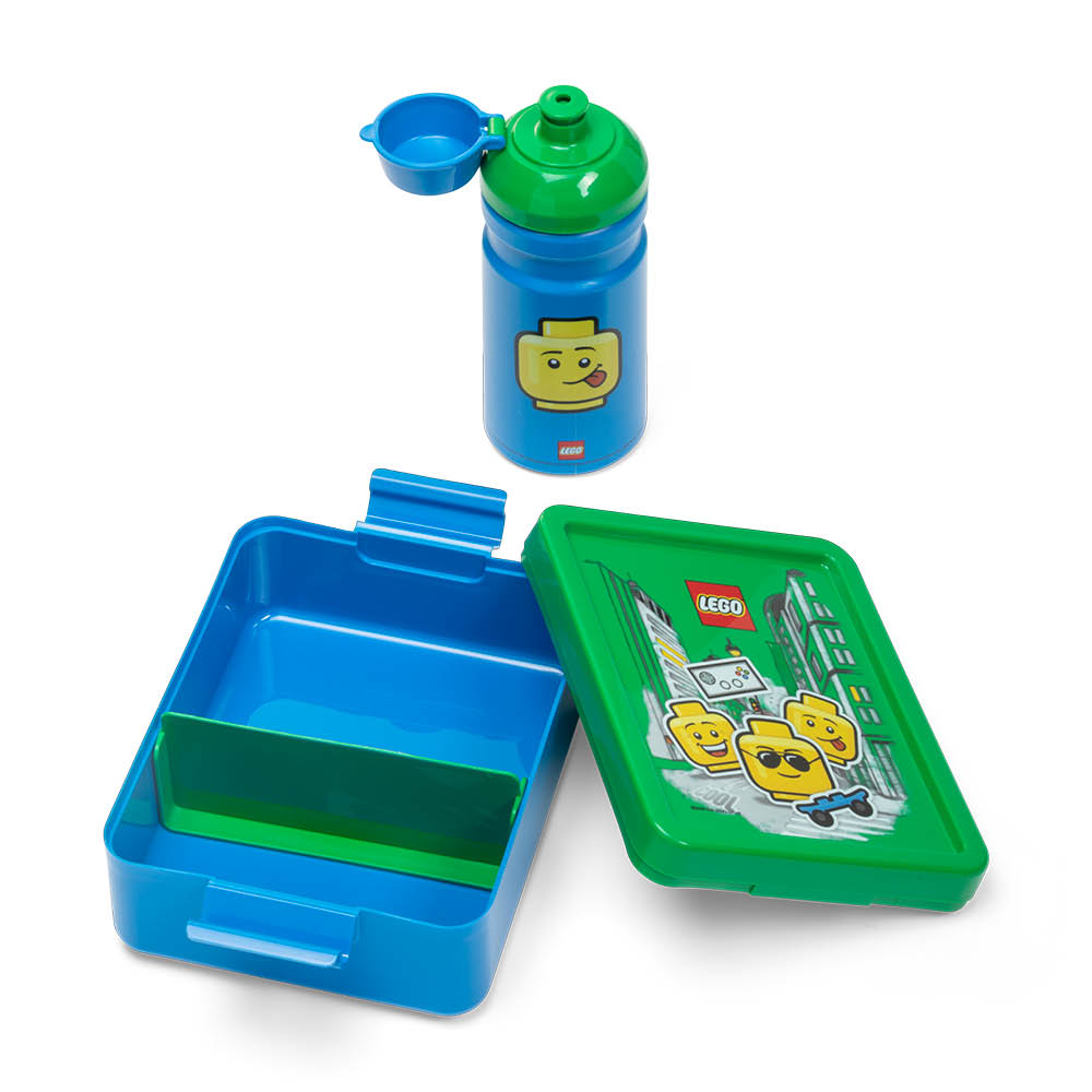 Lunchbox Set Ikonisk Figur Grön/Blå