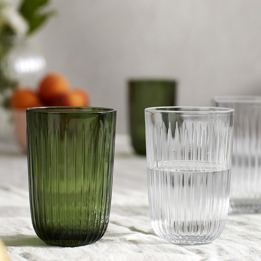 Hammersh?i Vattenglas 37 cl 4-pack Grön