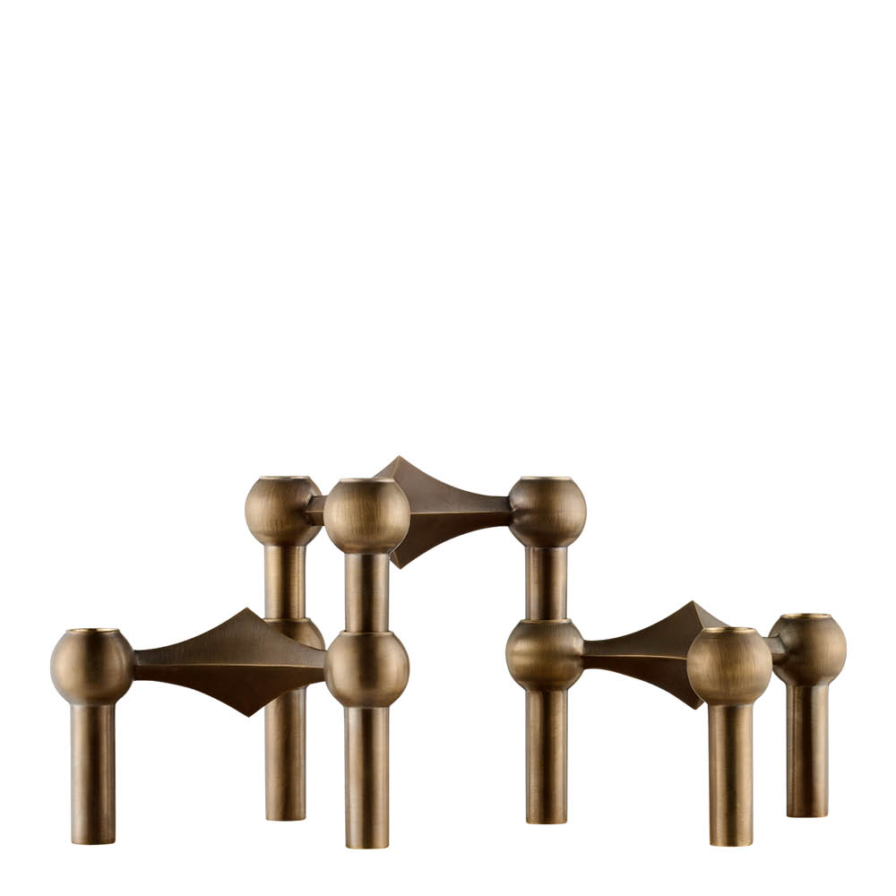 Stoff Nagel Ljusstake 3-pack Bronsad Mässing