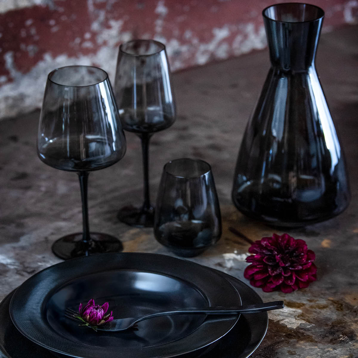 Noir Champagneglas 36 cl Svart