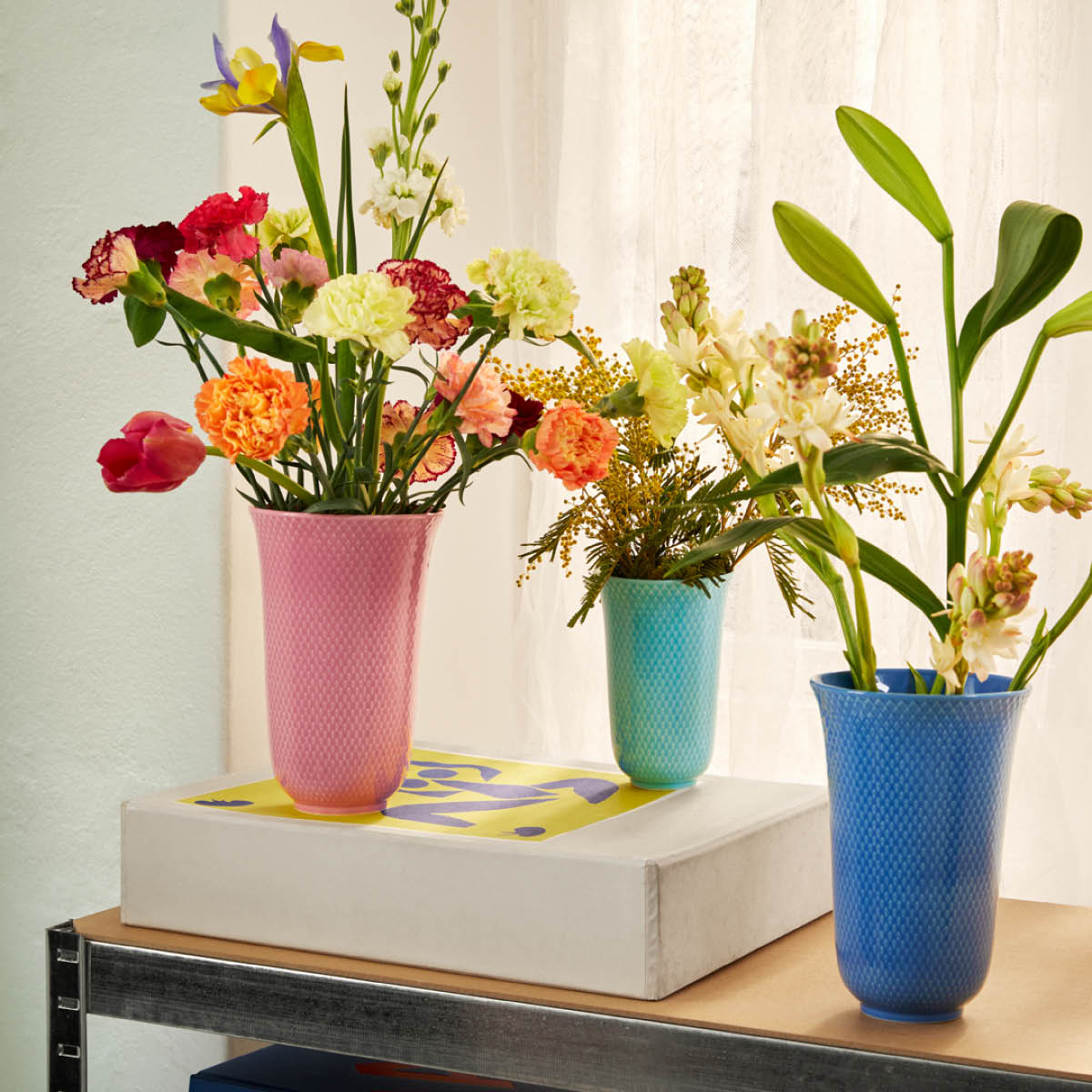 Rhombe Color Vas 20 cm Rosa